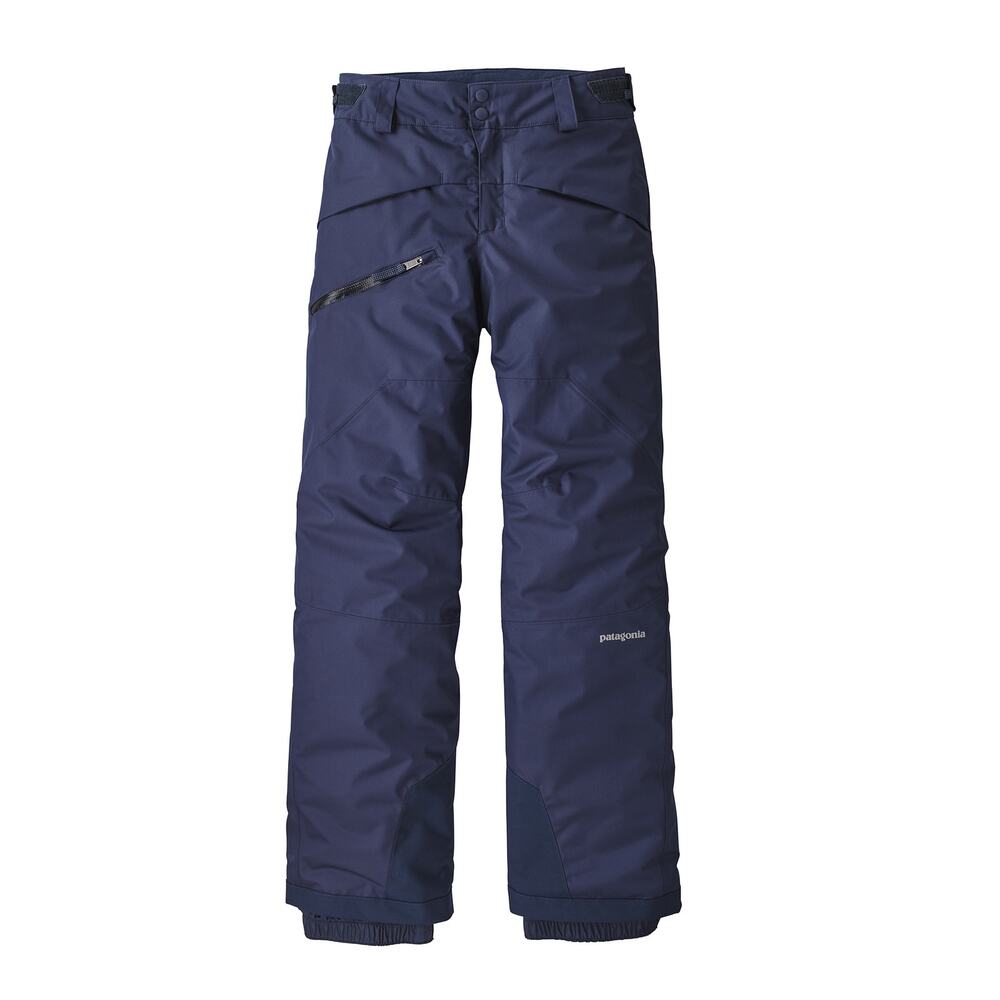 Patagonia Boys' Snowshot Snow Pants - Blue, Size S 7/8
